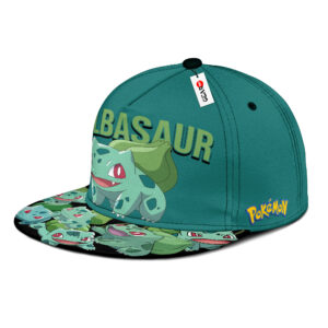 Bulbasaur Snapback Hat Custom Pokemon Anime Hat Gift For Otaku 6