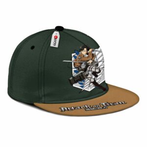 Captain Levi Ackerman Snapback Hat Custom Attack On Titan Anime Hat 6