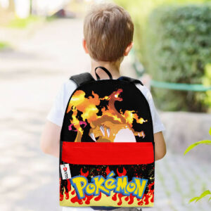 Charizard Backpack Custom Pokemon Anime Bag Flame Style for Otaku 5