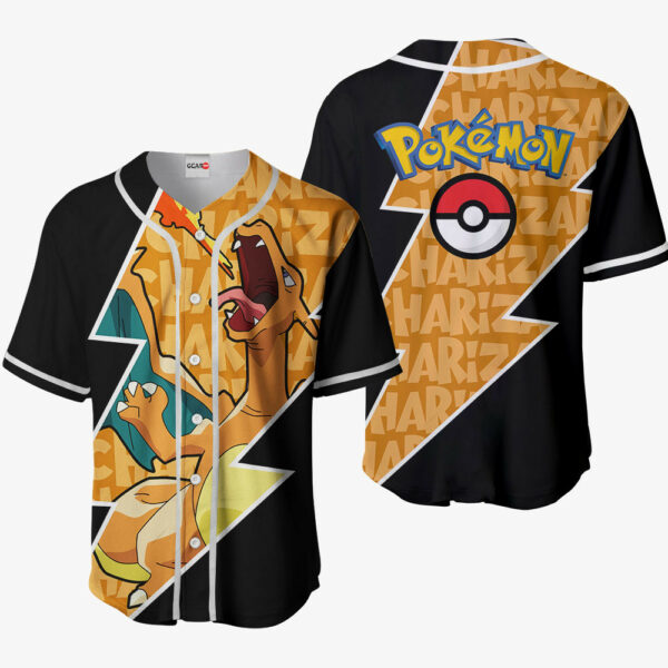 Charizard Jersey Shirt Custom Pokemon Anime Merch Clothes for Otaku 1