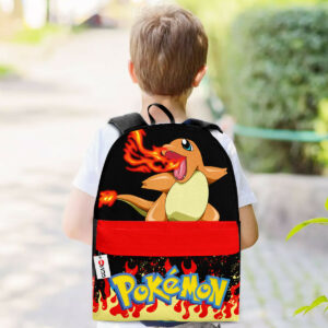 Charmander Backpack Custom Pokemon Anime Bag Flame Style for Otaku 5