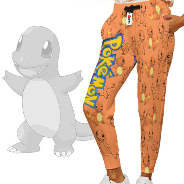 Charmander Joggers Custom Anime Pokemon Sweatpants For Otaku 2