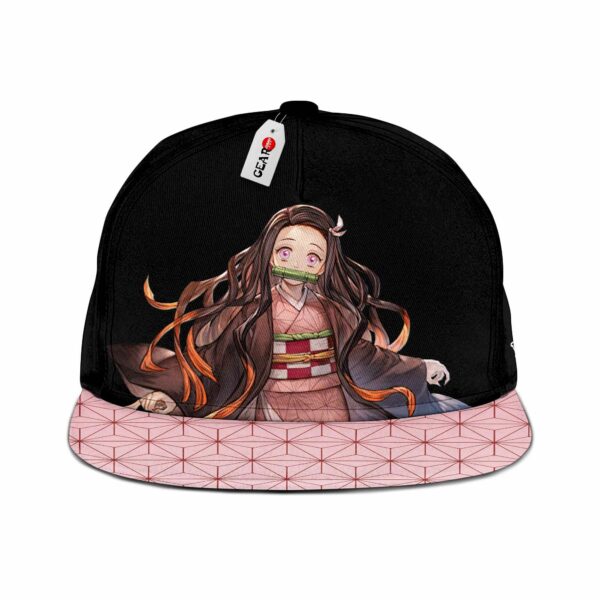 Cute Nezuko Cap Hat Anime Kimetsu Snapback 1