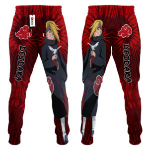 Deidara Joggers Custom Anime Akatsuki Sweatpants Tie Dye Style 6