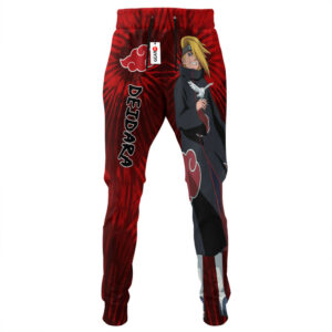 Deidara Joggers Custom Anime Akatsuki Sweatpants Tie Dye Style 7