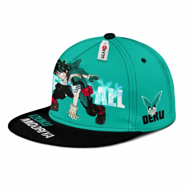Deku Hat Cap One For All My Hero Academia Anime Snapback Hat 2