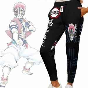 Demon Akaza Jogger Pants Custom Kimetsu Anime Sweatpants 6