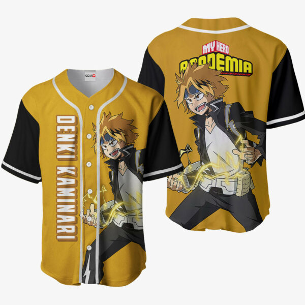 Denki Kaminari Jersey Shirt Custom My Hero Academia Anime Merch Clothes 1
