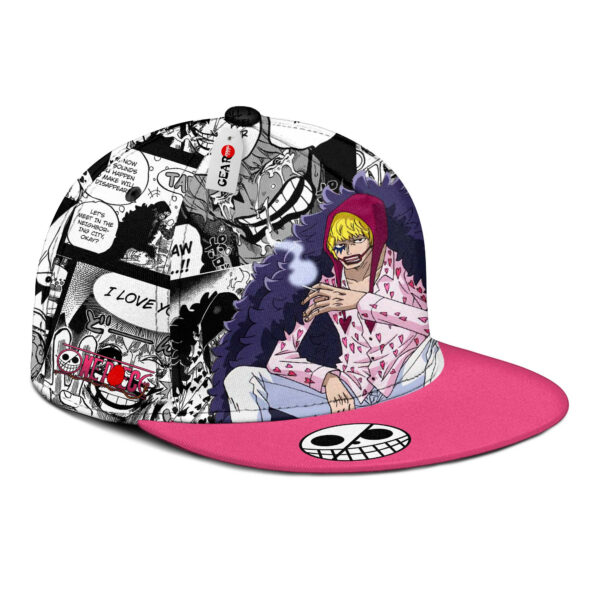 Donquixote Rosinante Snapback Hat Custom One Piece Anime Hat Mix Manga 2