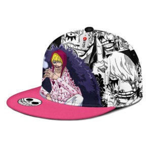 Donquixote Rosinante Snapback Hat Custom One Piece Anime Hat Mix Manga 6