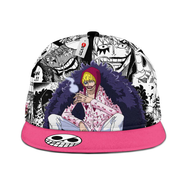 Donquixote Rosinante Snapback Hat Custom One Piece Anime Hat Mix Manga 1