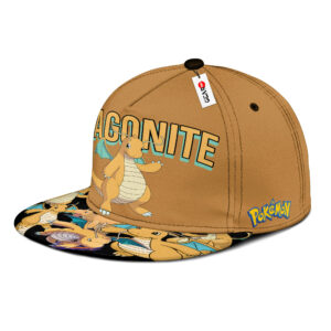 Dragonite Snapback Hat Custom Pokemon Anime Hat Gift For Otaku 6