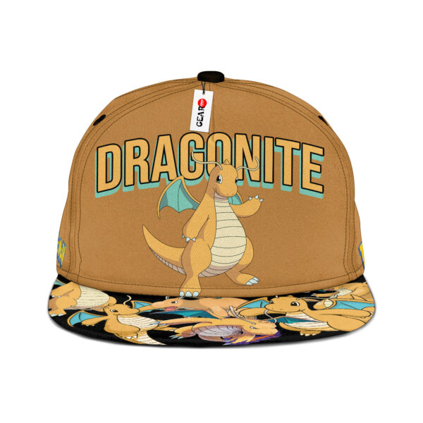 Dragonite Snapback Hat Custom Pokemon Anime Hat Gift For Otaku 1