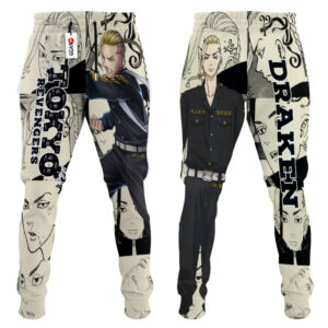 Draken Joggers Custom Anime Tokyo Revengers Sweatpants Mix Manga 7