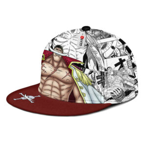 Edward Newgate Snapback Hat Custom One Piece Anime Hat Mix Manga 6