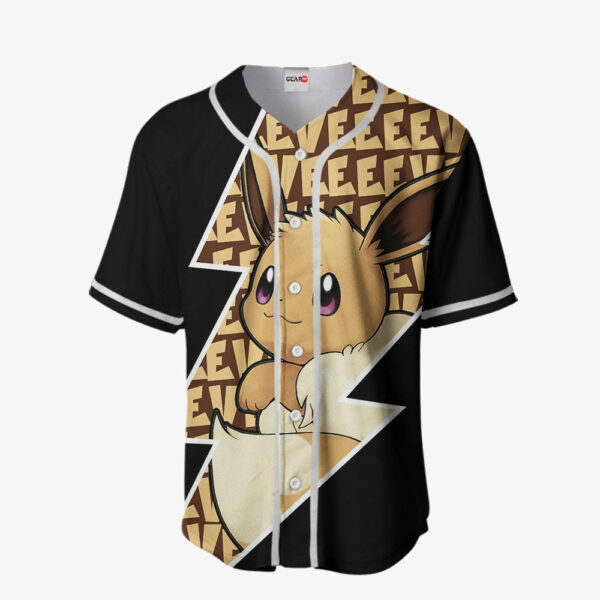 Eevee Jersey Shirt Custom Pokemon Anime Merch Clothes for Otaku 2