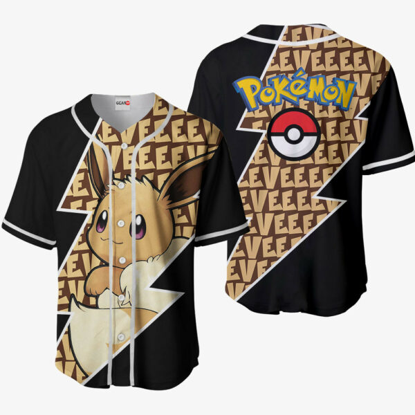 Eevee Jersey Shirt Custom Pokemon Anime Merch Clothes for Otaku 1