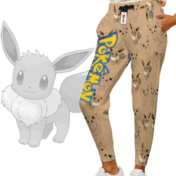 Eevee Joggers Custom Anime Pokemon Sweatpants For Otaku 2