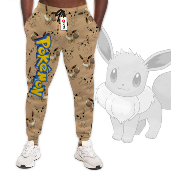 Eevee Joggers Custom Anime Pokemon Sweatpants For Otaku 1