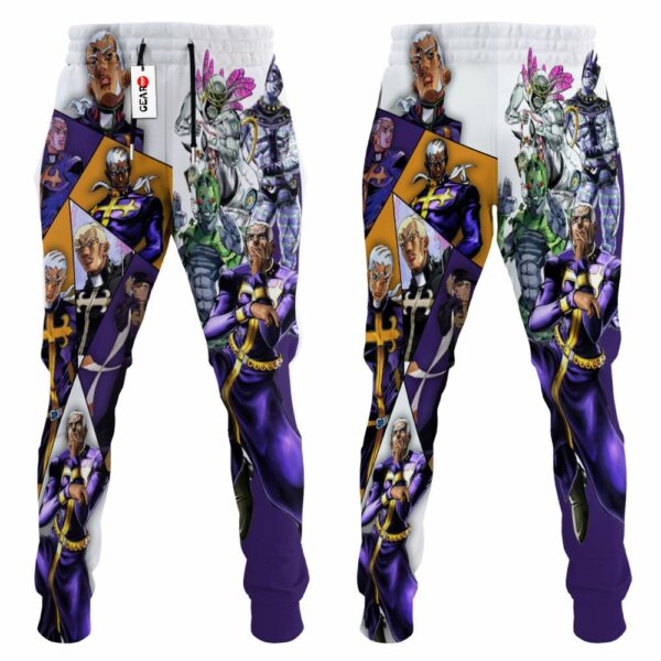 Enrico Pucci Sweatpants Custom Anime JJBAs Jogger Pants Merch 4