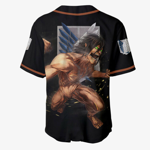 Eren Yeager Titan Jersey Shirt Custom Attack On Titan Anime Merch Clothes 3