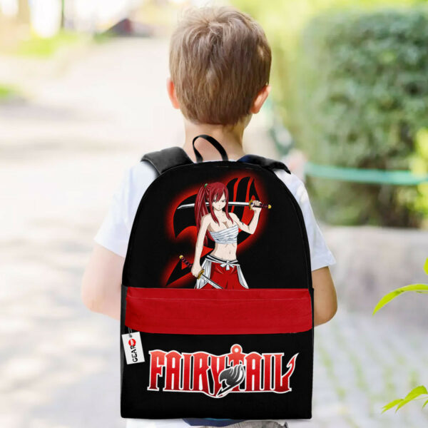 Erza Scarlet Backpack Custom Fairy Tail Anime Bag for Otaku 3