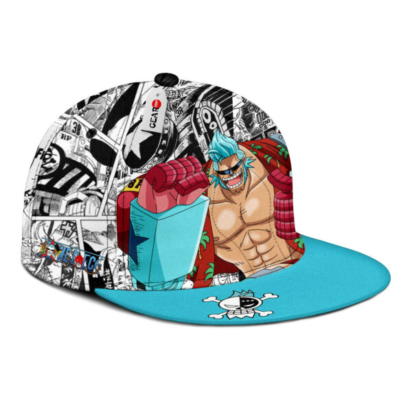 Franky Snapback Hat Custom One Piece Anime Hat Mix Manga 2