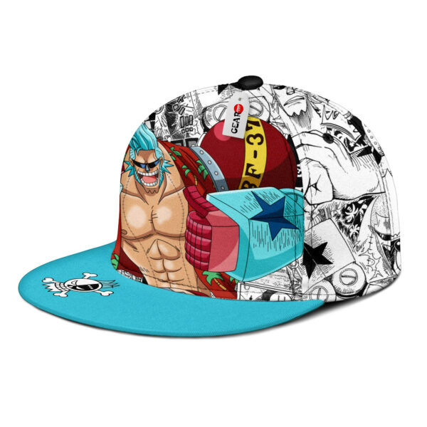 Franky Snapback Hat Custom One Piece Anime Hat Mix Manga 3