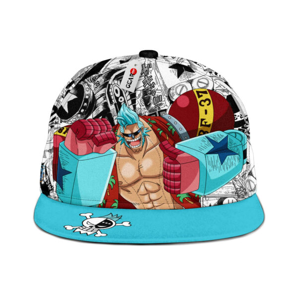 Franky Snapback Hat Custom One Piece Anime Hat Mix Manga 1