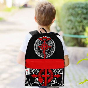 Fullmetal Alchemist Symbols Backpack Custom Anime Bag for Otaku 5