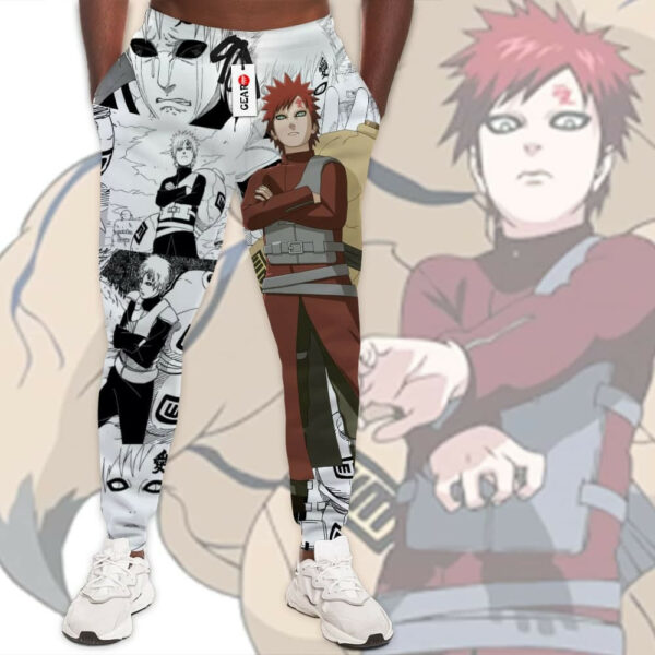 Gaara Custom NRT Anime Jogger Pants Merch Manga Style 1