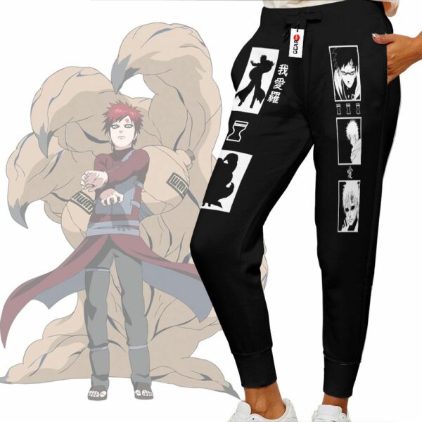 Gaara Jogger Pants Custom Anime NRT Sweatpants Merch 2