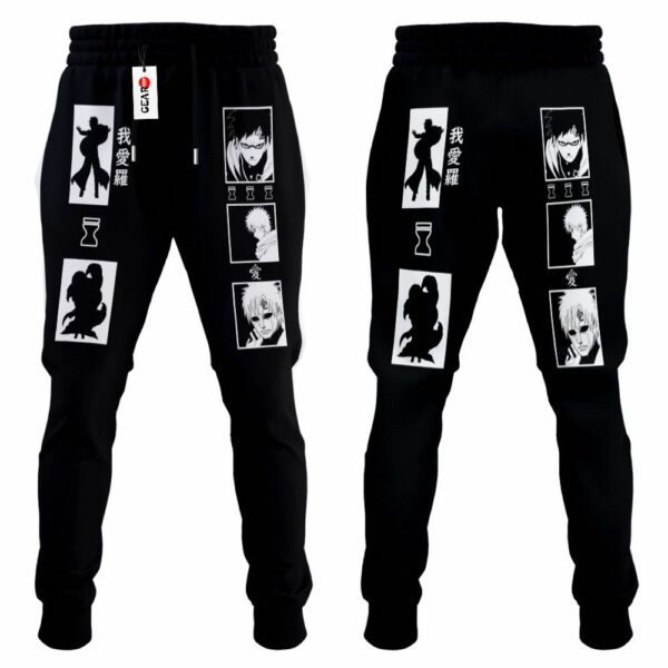 Gaara Jogger Pants Custom Anime NRT Sweatpants Merch 4