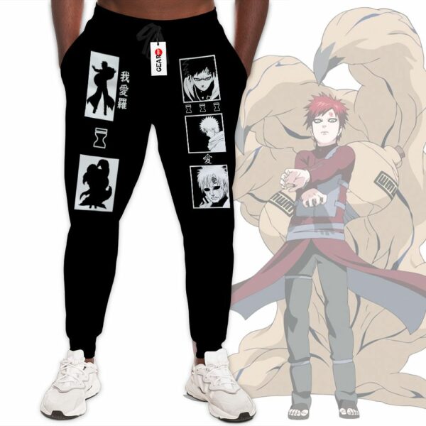 Gaara Jogger Pants Custom Anime NRT Sweatpants Merch 1