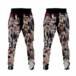 Gaara Jogger Pants Fleece Custom NRT Characters Anime Sweatpant 6