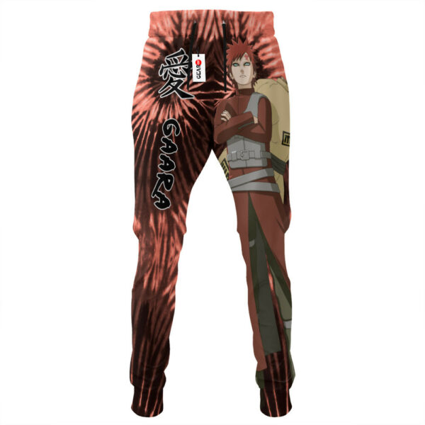 Gaara Joggers Custom Anime Sweatpants Tie Dye Style Merch 4