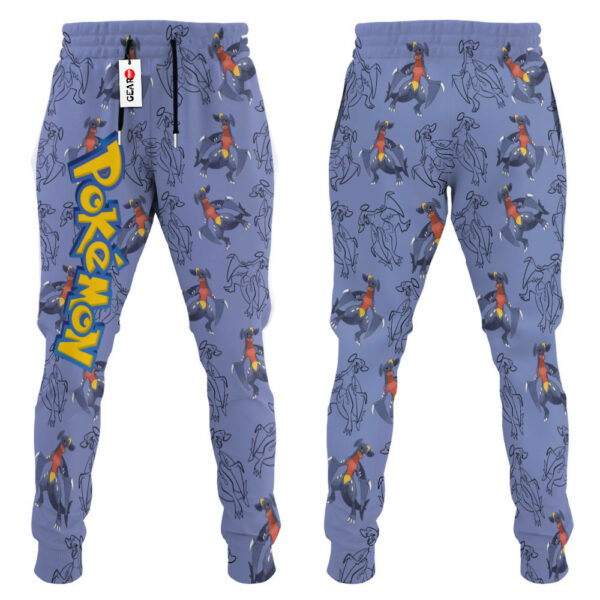 Garchomp Joggers Custom Anime Pokemon Sweatpants For Otaku 4