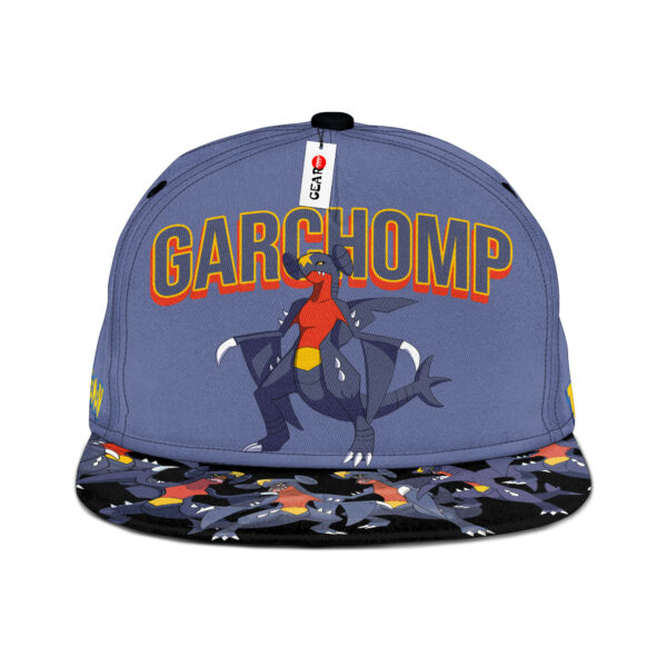 Garchomp Snapback Hat Custom Pokemon Anime Hat Gifts for Otaku 1