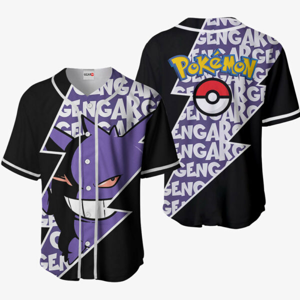 Gengar Jersey Shirt Custom Pokemon Anime Merch Clothes for Otaku 1