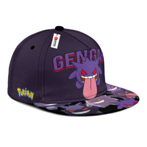 Gengar Snapback Hat Custom Pokemon Anime Hat Gift For Otaku 6