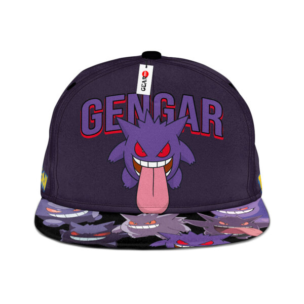 Gengar Snapback Hat Custom Pokemon Anime Hat Gift For Otaku 1