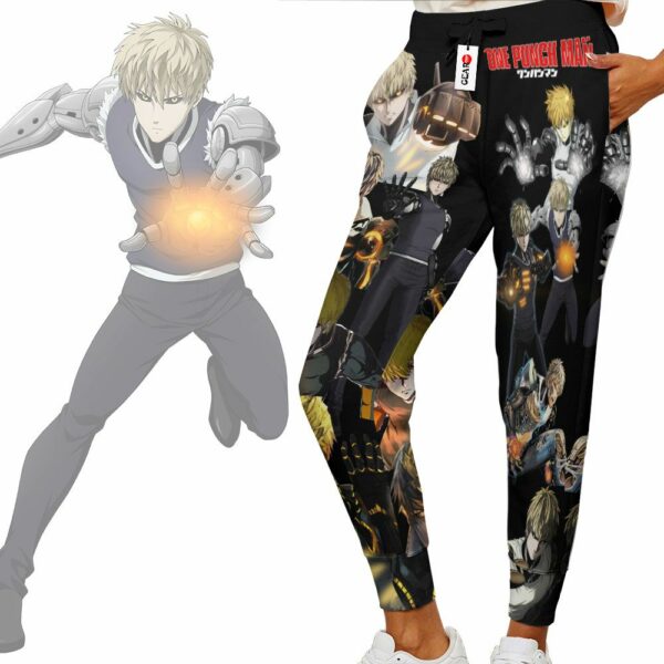 Genos Sweatpants Custom Anime OPM Jogger Pants Merch 2