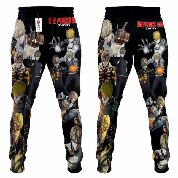 Genos Sweatpants Custom Anime OPM Jogger Pants Merch 4