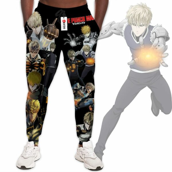 Genos Sweatpants Custom Anime OPM Jogger Pants Merch 1