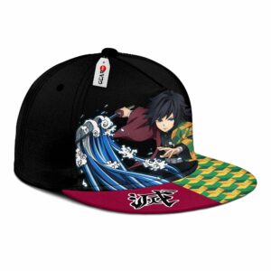 Giyuu Tomioka Cap Hat Custom Kimetsu Anime Snapback 6