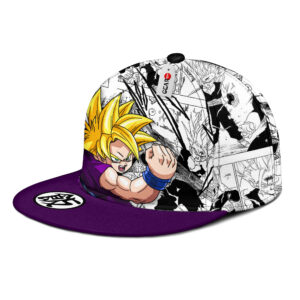 Gohan Super Saiyan Snapback Hat Custom Dragon Ball Anime Hat Mix Manga 6