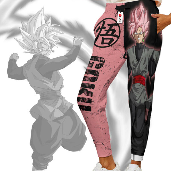 Goku Black Rose Joggers Dragon Ball Custom Anime Sweatpants 2