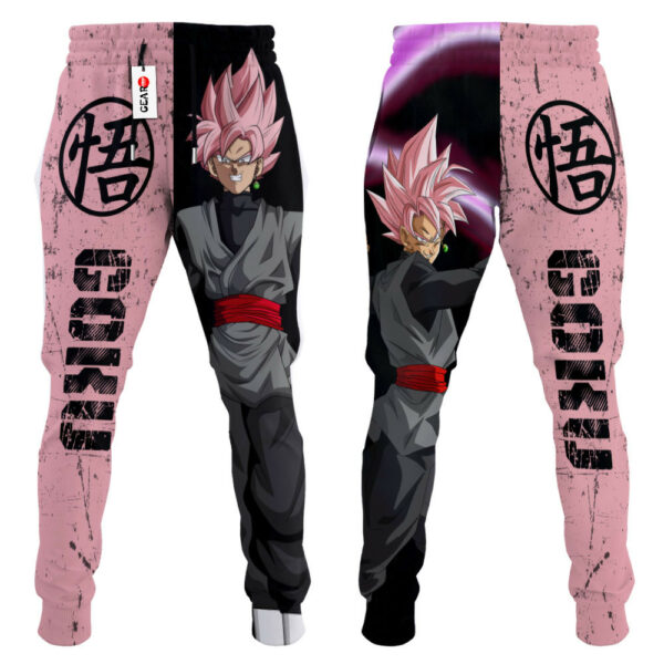 Goku Black Rose Joggers Dragon Ball Custom Anime Sweatpants 4