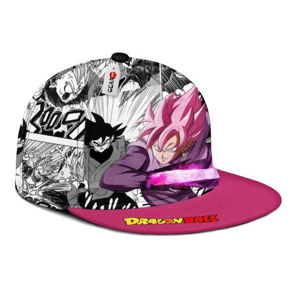 Goku Black Rose Snapback Hat Custom Dragon Ball Anime Hat Mix Manga 2