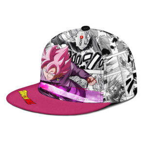 Goku Black Rose Snapback Hat Custom Dragon Ball Anime Hat Mix Manga 6